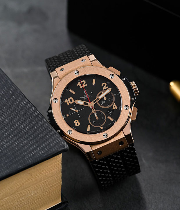 Gold Hublot watches