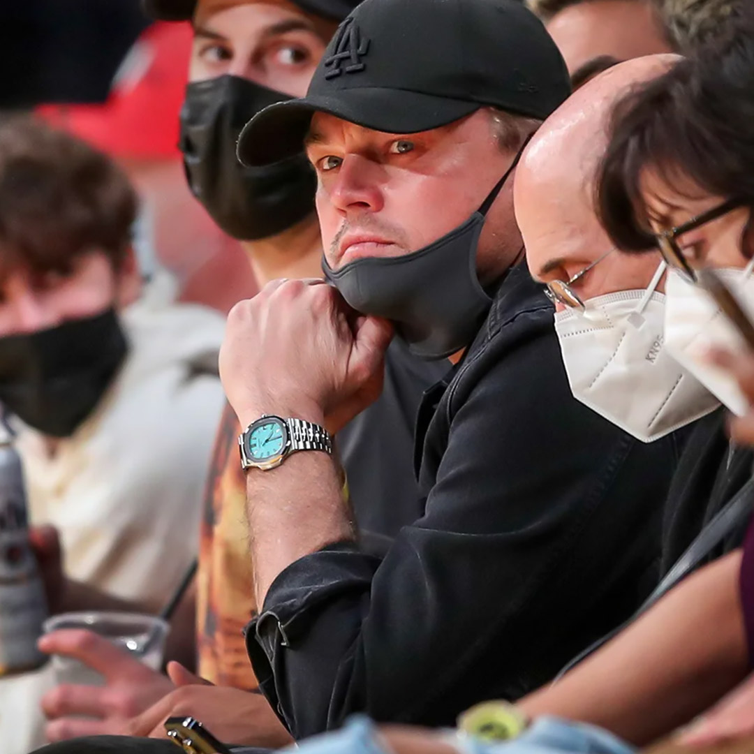Leonardo DiCaprio in Patek Philippe Nautilus Tiffany Blue