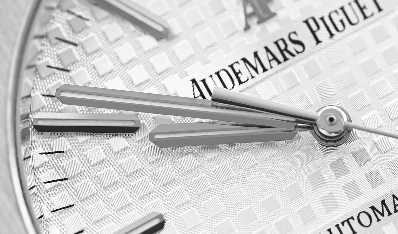 Best Guilloché watches: Audemars Piguet Royal Oak with its grande tapisserie” pattern