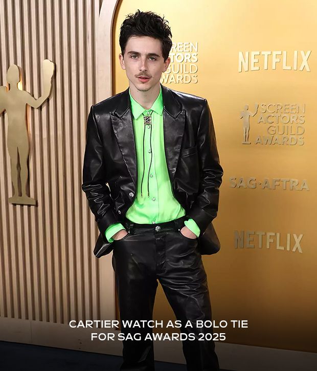 Timothée Chalamet in Cartier